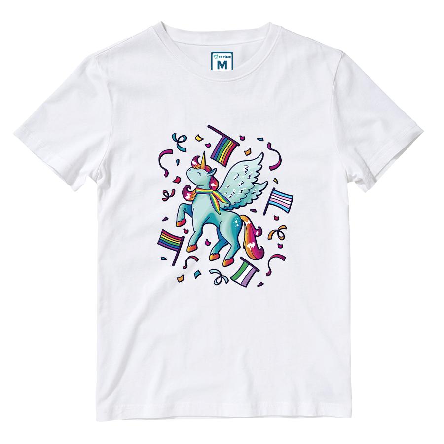 Cotton Shirt: Pride Unicorn