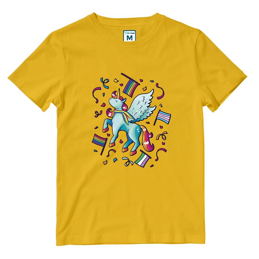 Cotton Shirt: Pride Unicorn
