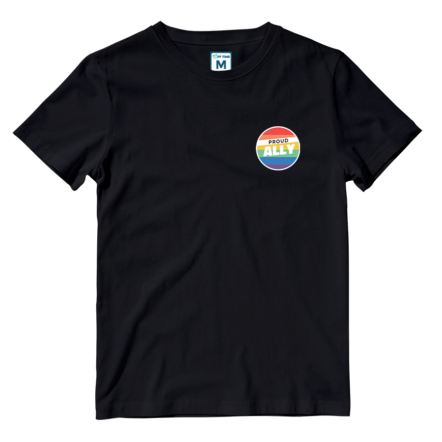 Cotton Shirt: Proud Ally Badge