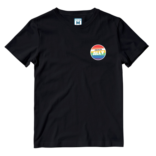 Cotton Shirt: Proud Ally Badge