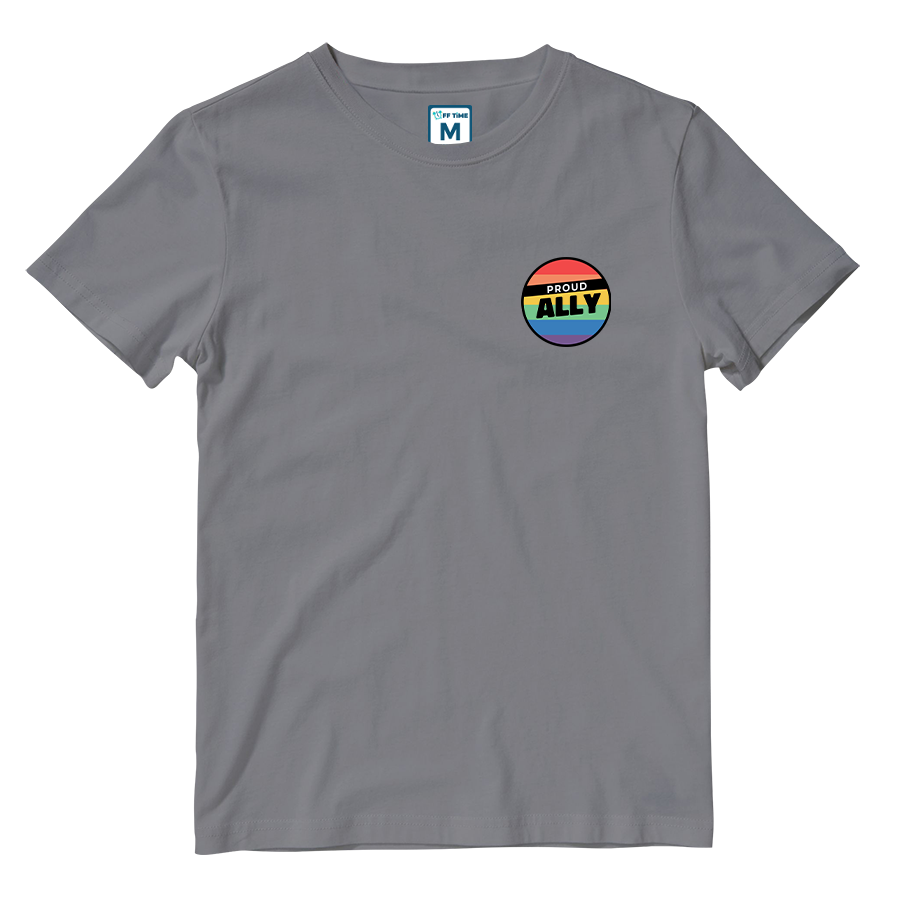 Cotton Shirt: Proud Ally Badge