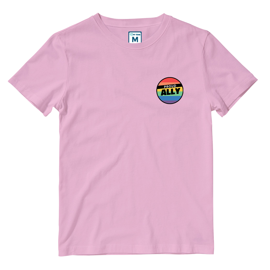Cotton Shirt: Proud Ally Badge