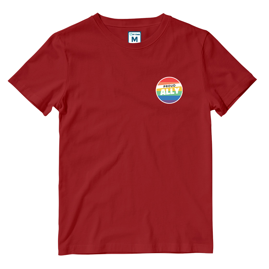 Cotton Shirt: Proud Ally Badge