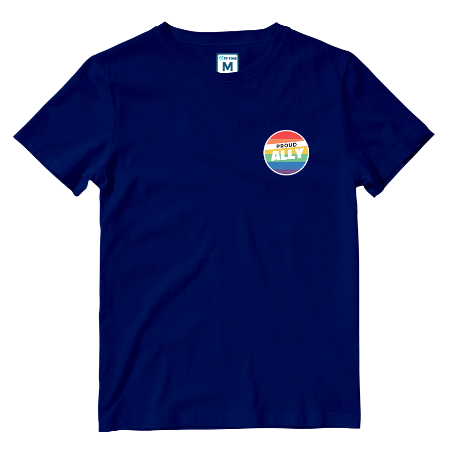 Cotton Shirt: Proud Ally Badge