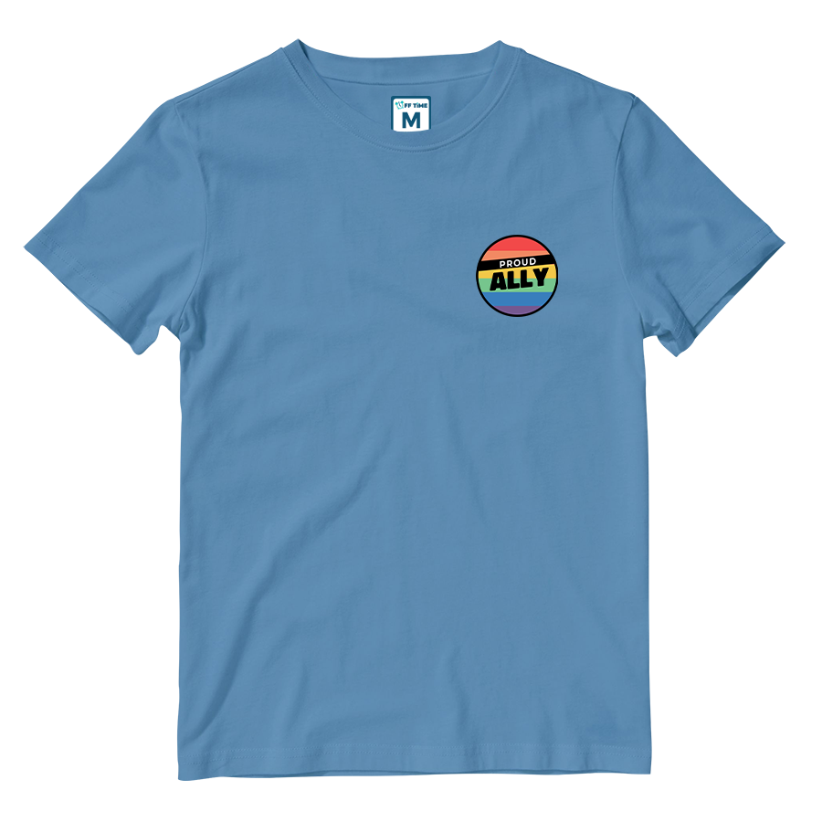 Cotton Shirt: Proud Ally Badge