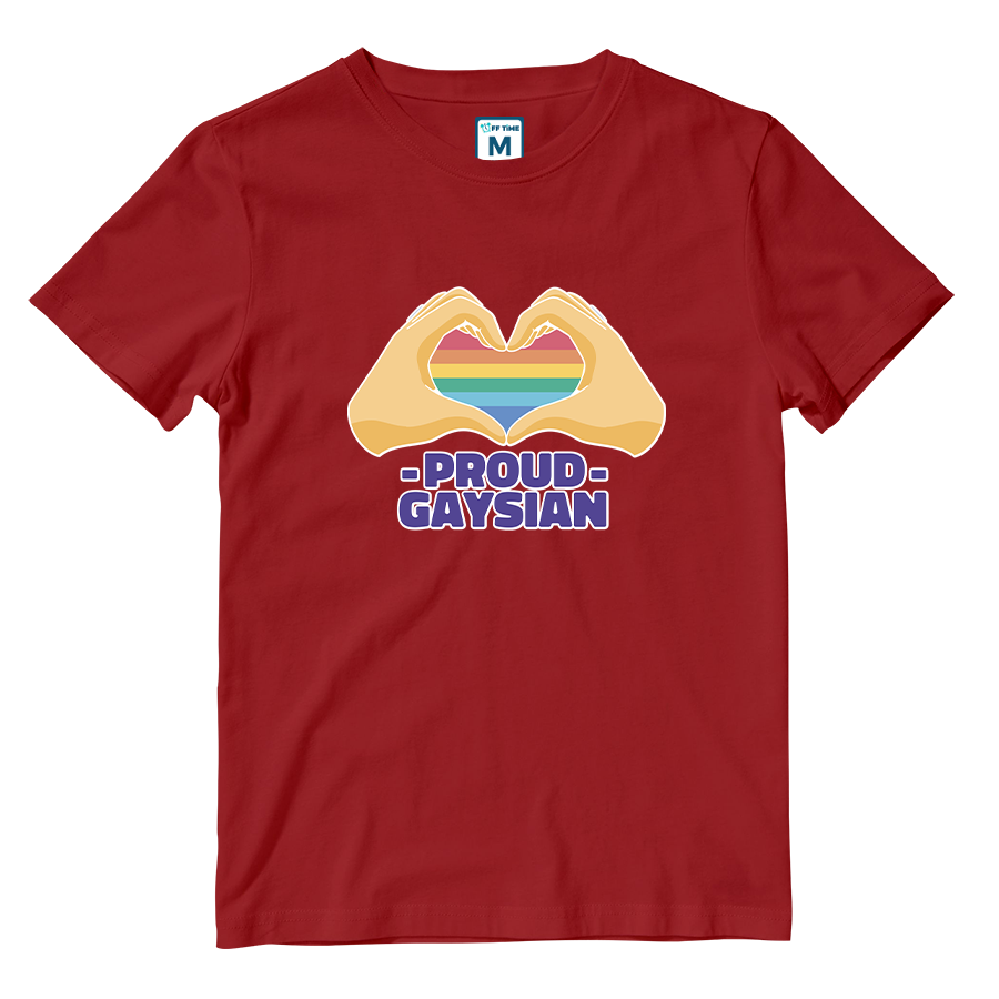Cotton Shirt: Proud Gaysian Heart