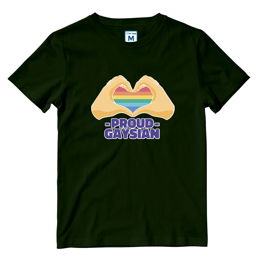 Cotton Shirt: Proud Gaysian Heart