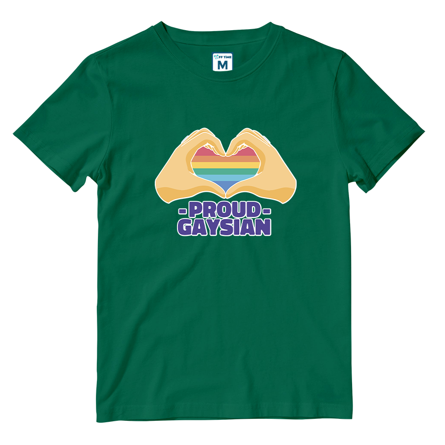 Cotton Shirt: Proud Gaysian Heart
