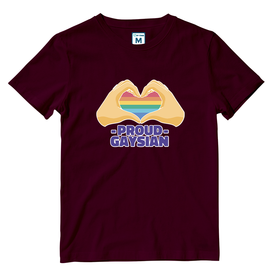 Cotton Shirt: Proud Gaysian Heart