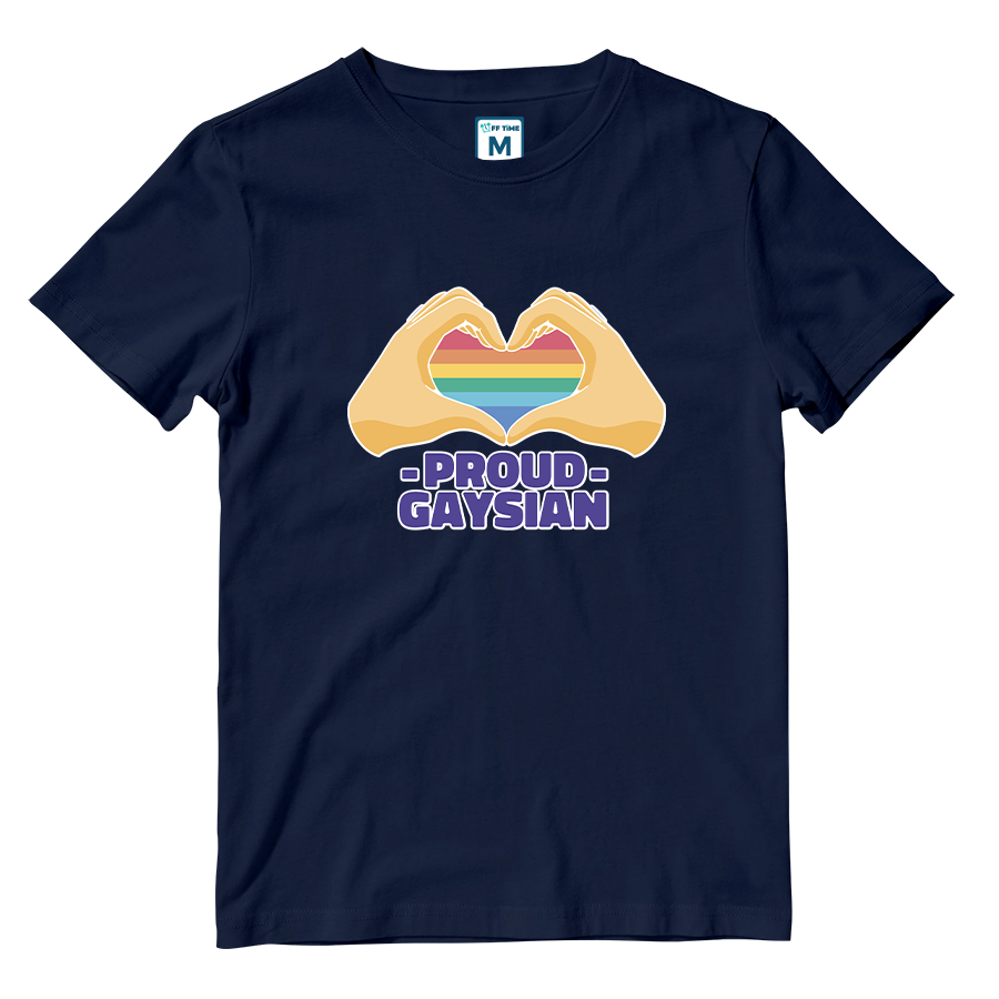 Cotton Shirt: Proud Gaysian Heart