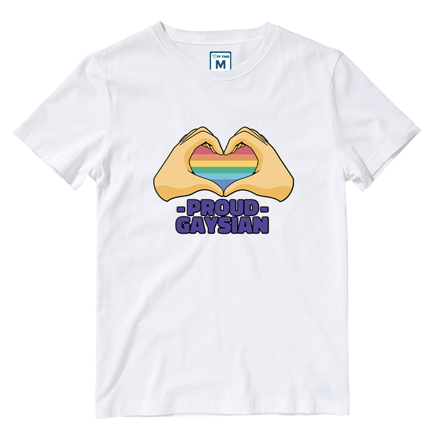 Cotton Shirt: Proud Gaysian Heart