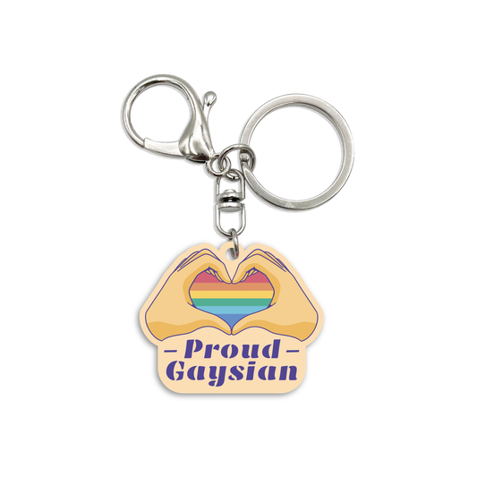 Acrylic Bag Charm: Proud Gaysian
