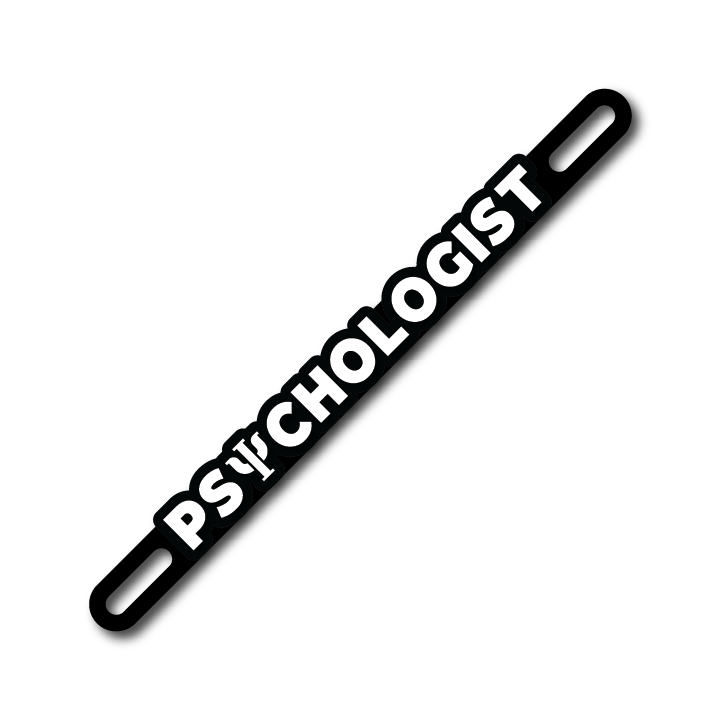 Car Plate Badge: Psychologist Ver 2