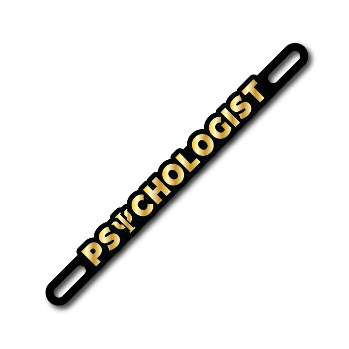 Car Plate Badge: Psychologist Ver 2