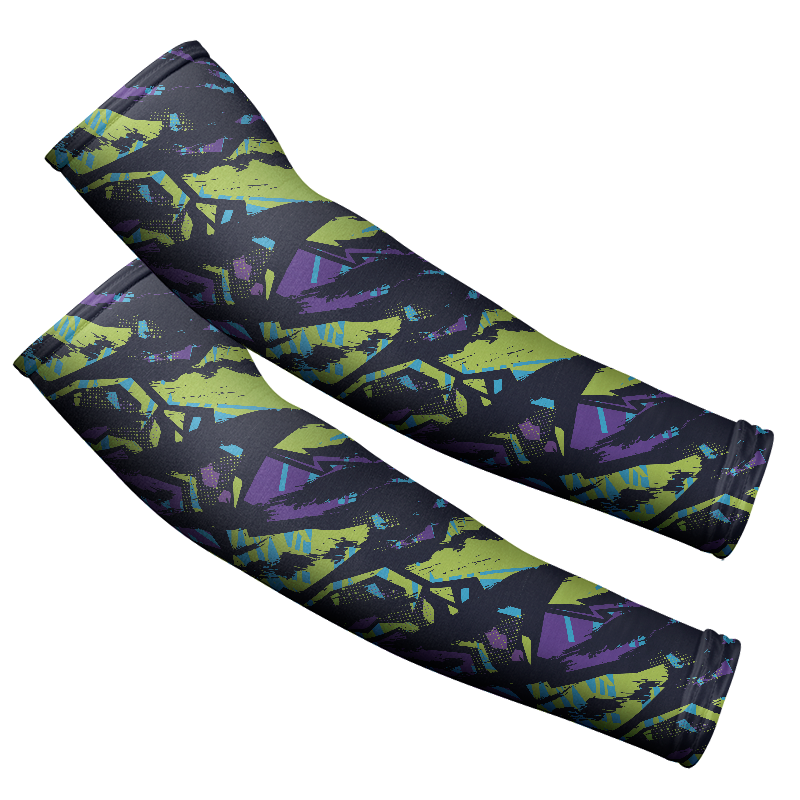 Arm Sleeves: Purple Green