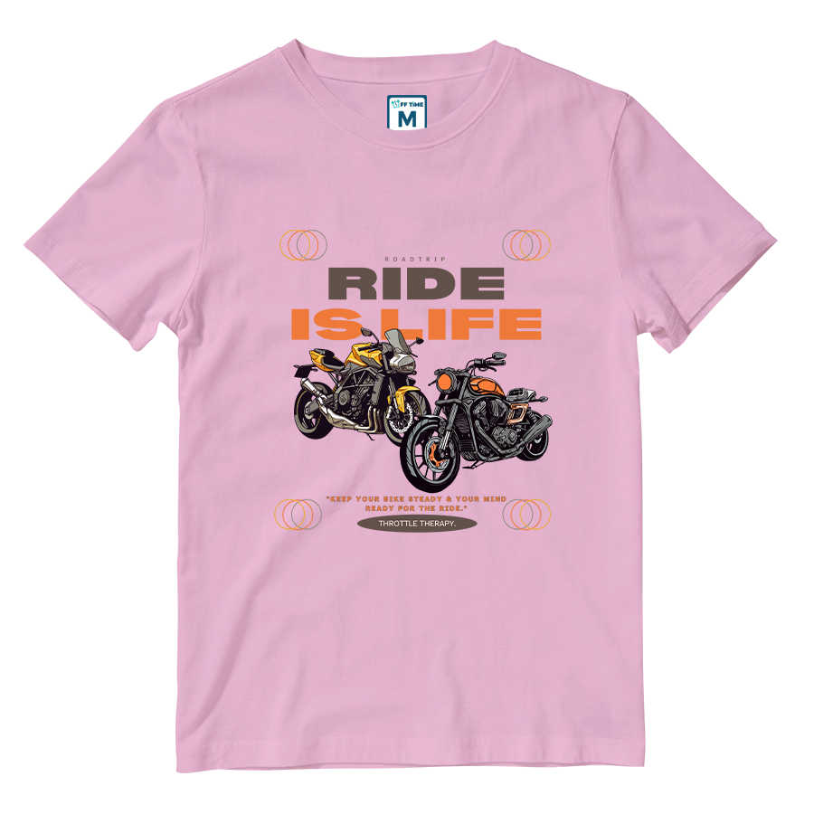 Cotton Shirt: RIDE IS LIFE
