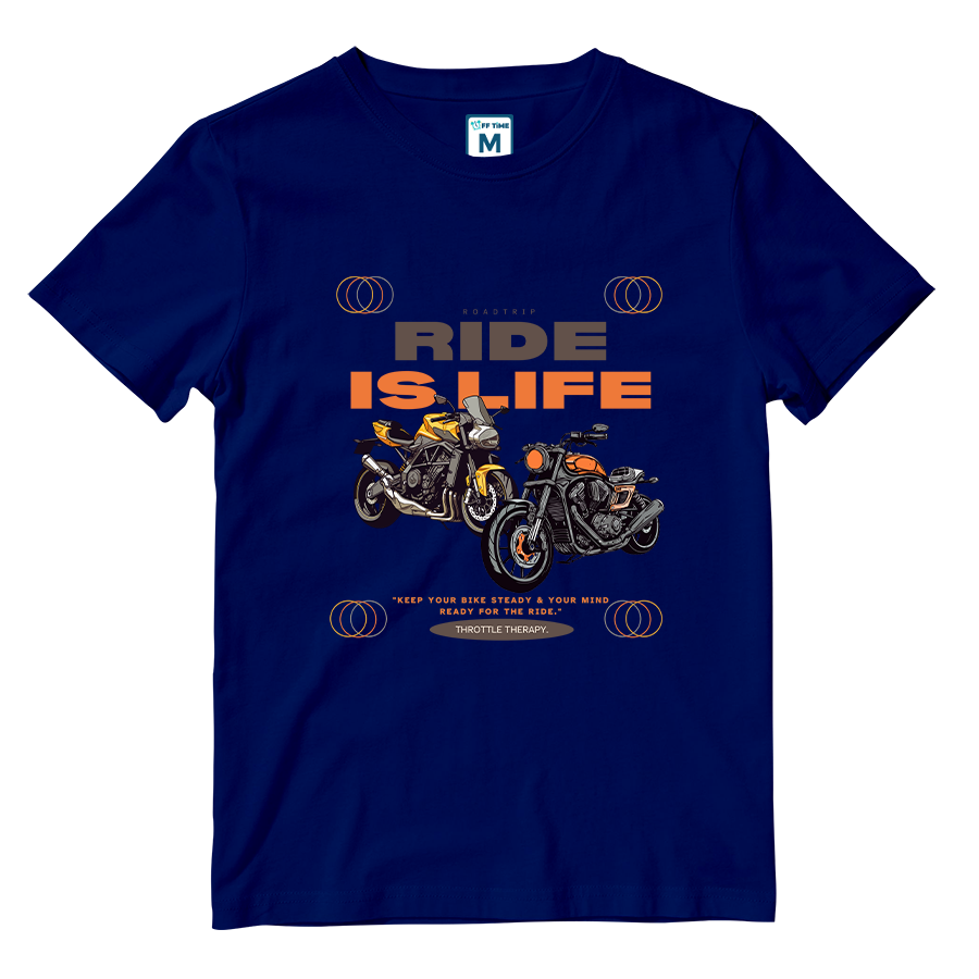 Cotton Shirt: RIDE IS LIFE