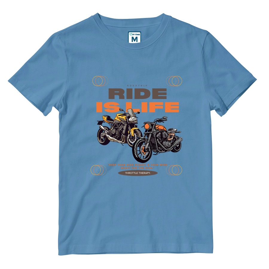 Cotton Shirt: RIDE IS LIFE