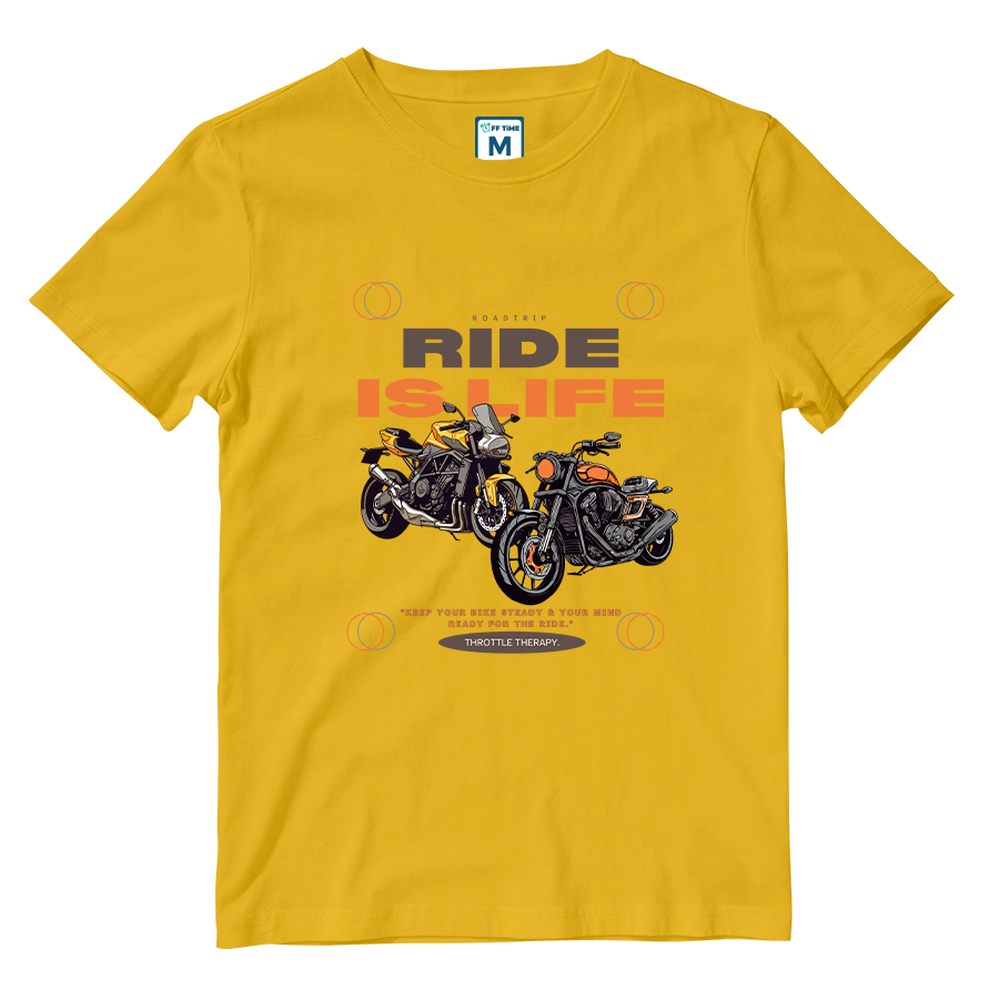 Cotton Shirt: RIDE IS LIFE