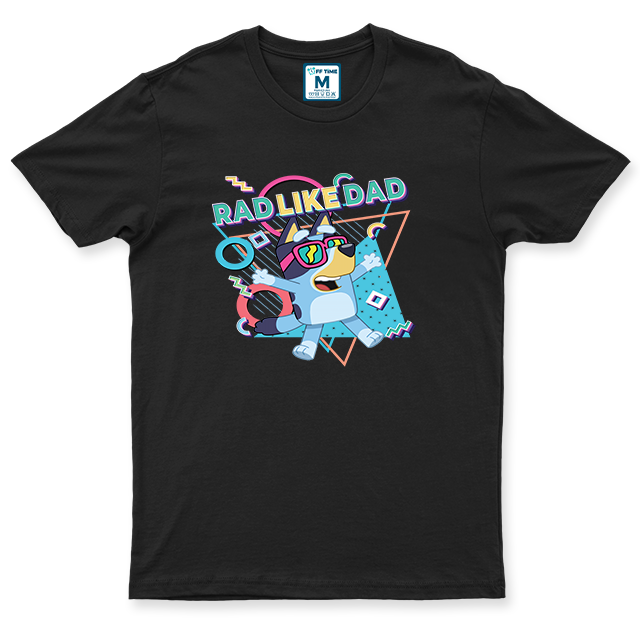 C.Spandex Shirt: Rad Like Dad Bluey