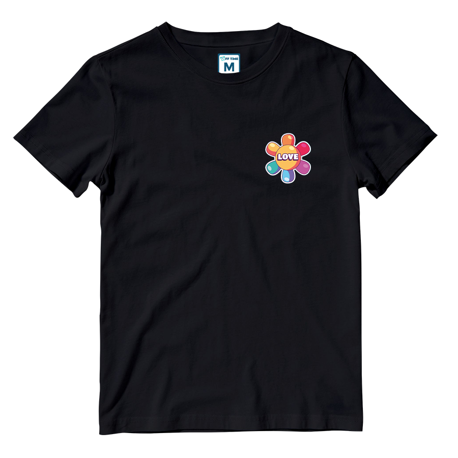 Cotton Shirt: Rainbow Flower