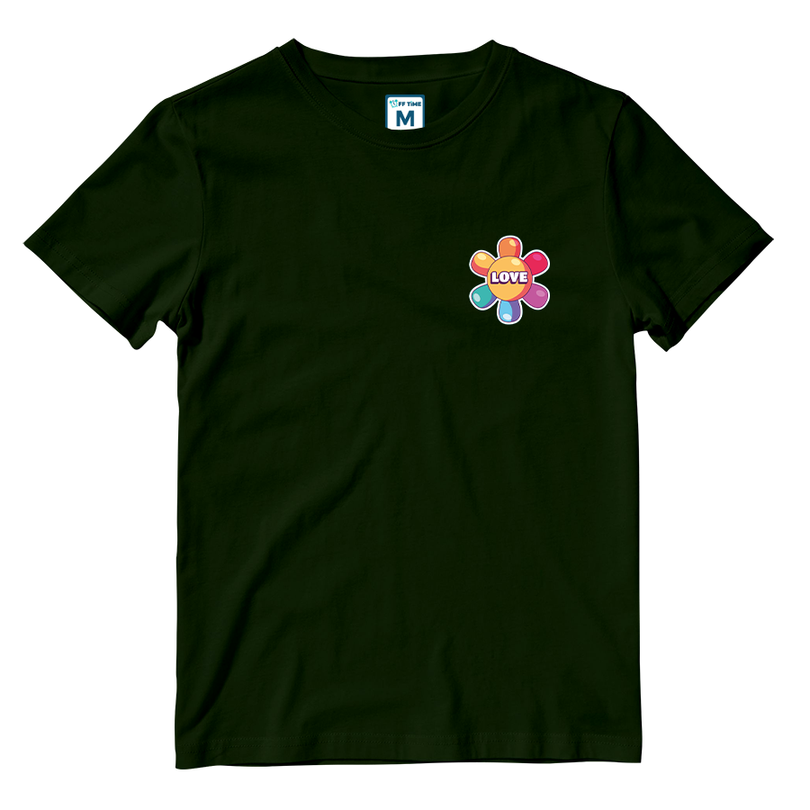 Cotton Shirt: Rainbow Flower