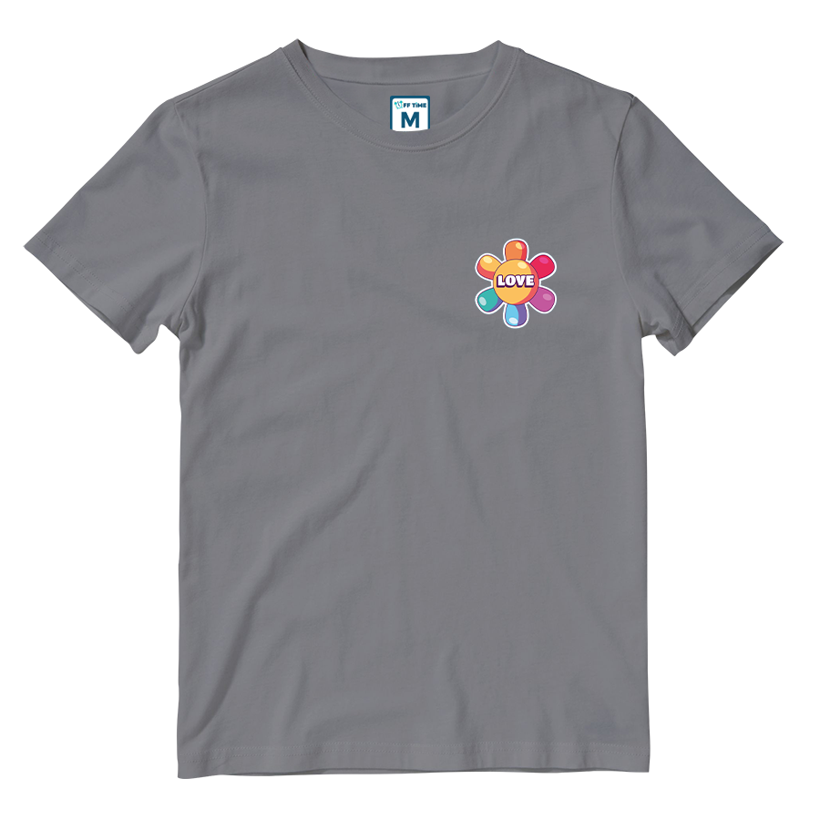 Cotton Shirt: Rainbow Flower