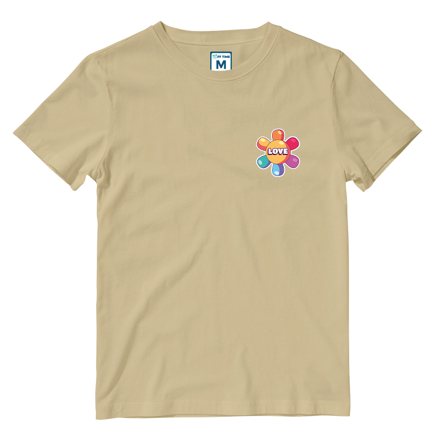 Cotton Shirt: Rainbow Flower