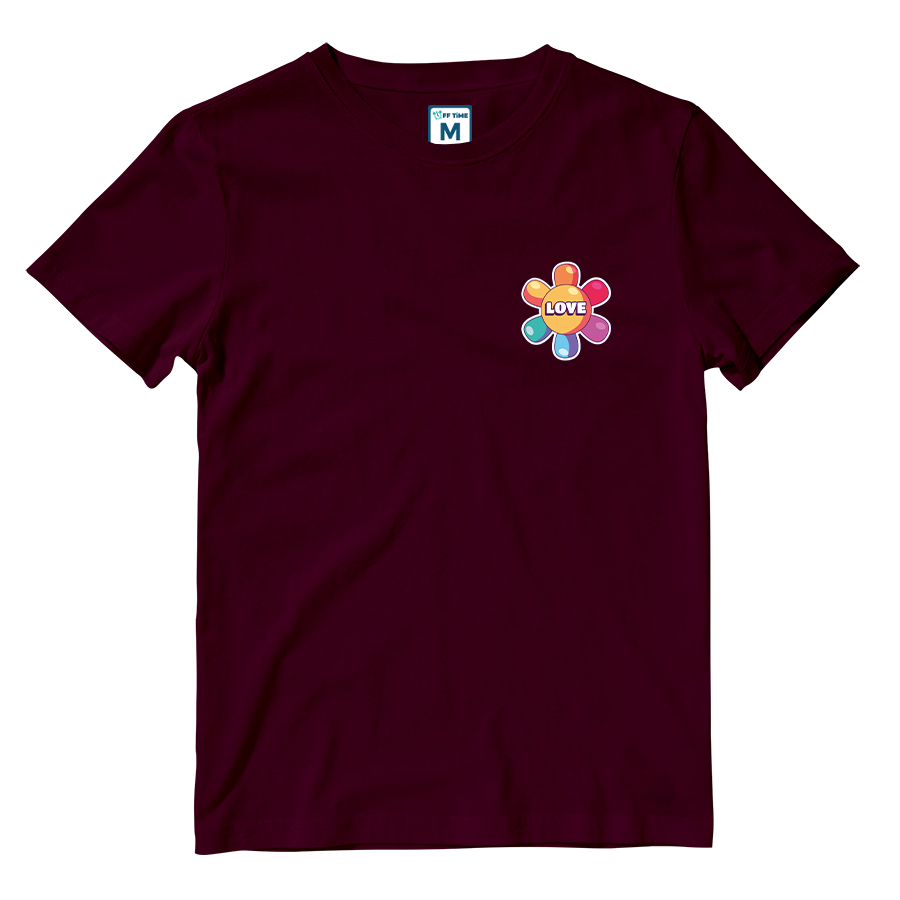 Cotton Shirt: Rainbow Flower
