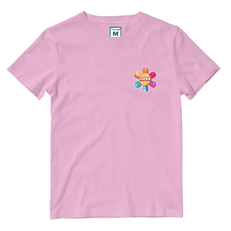 Cotton Shirt: Rainbow Flower