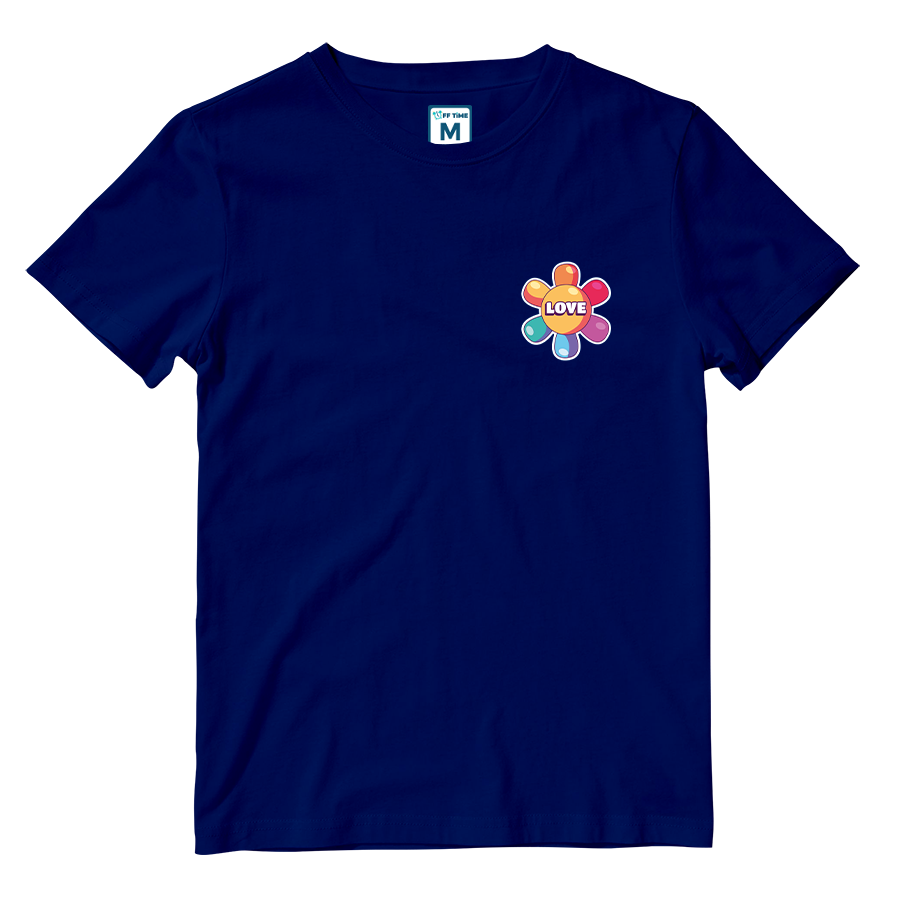 Cotton Shirt: Rainbow Flower