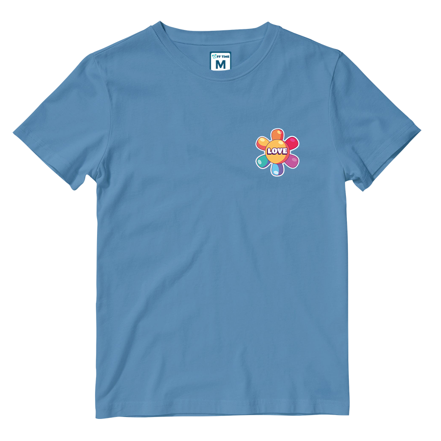Cotton Shirt: Rainbow Flower