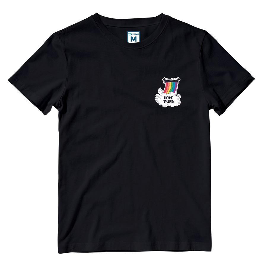 Cotton Shirt: Rainbow Love Wins