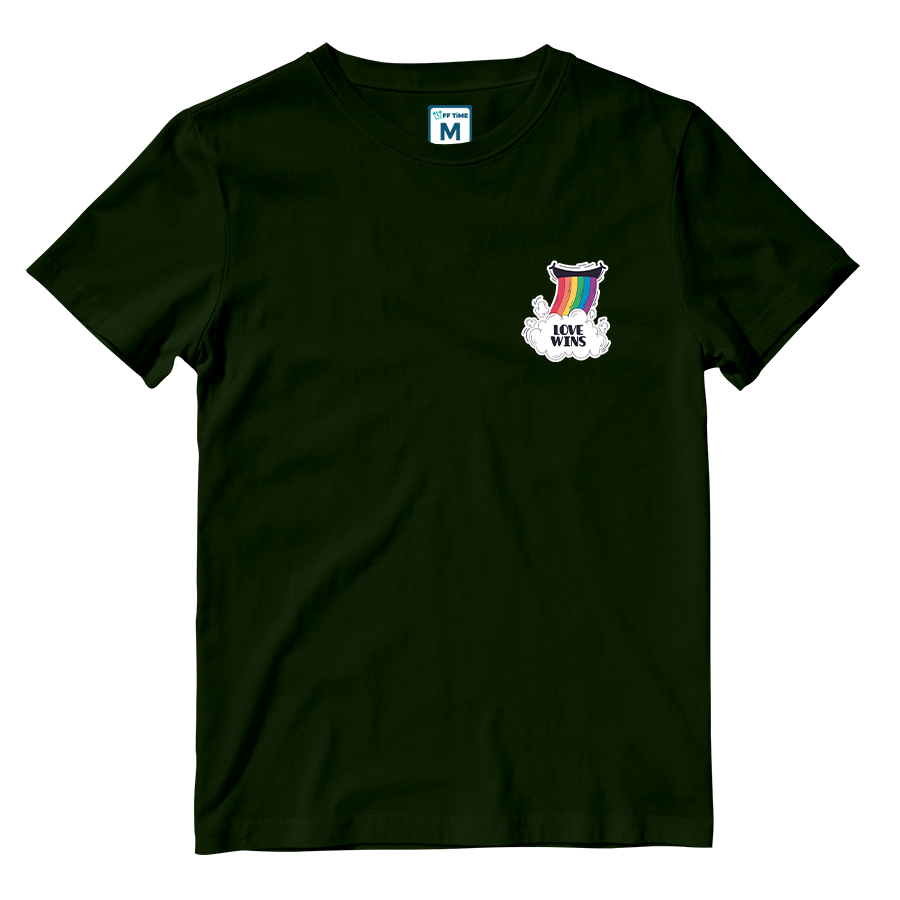 Cotton Shirt: Rainbow Love Wins