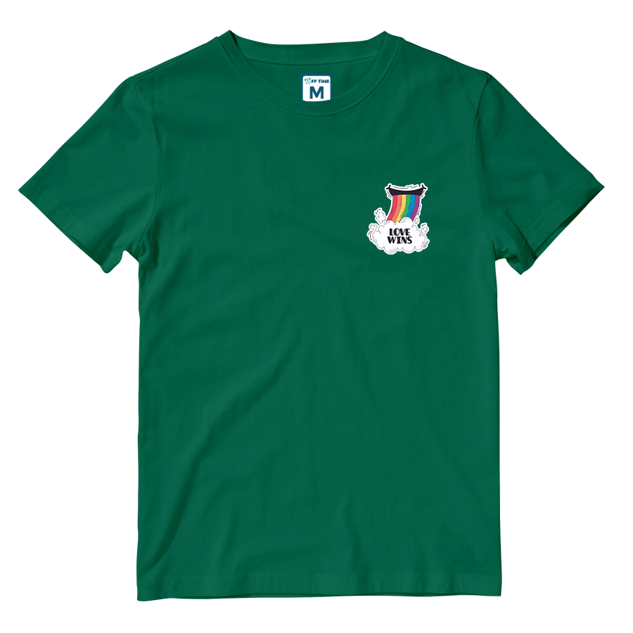 Cotton Shirt: Rainbow Love Wins