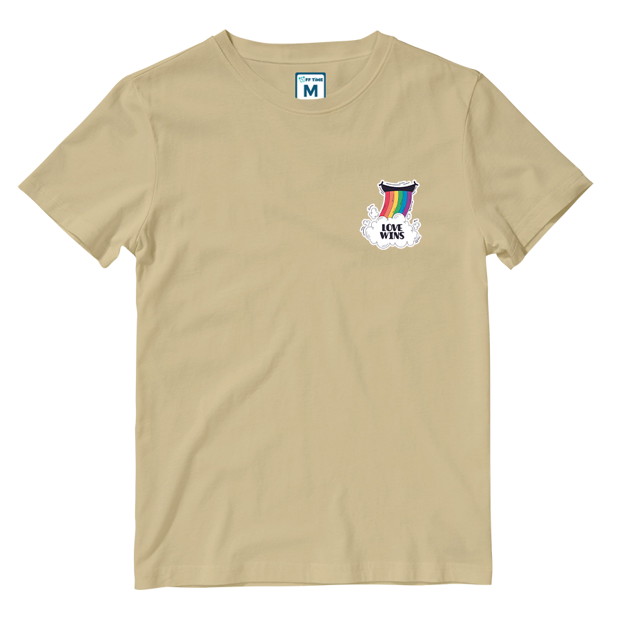 Cotton Shirt: Rainbow Love Wins