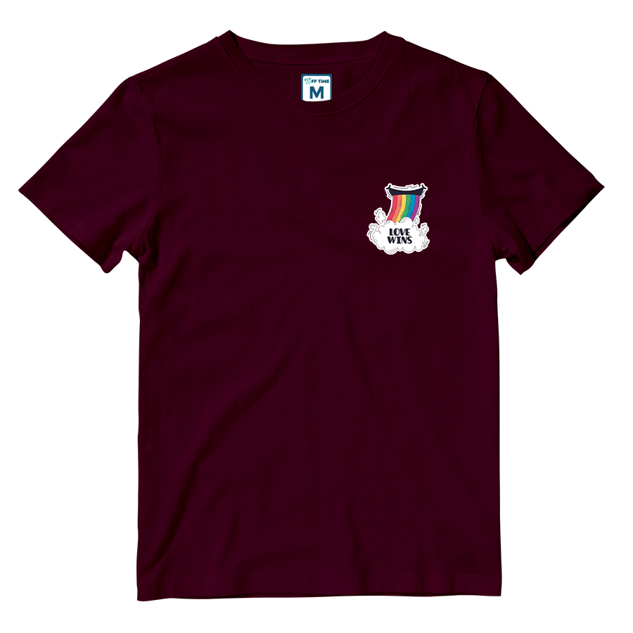 Cotton Shirt: Rainbow Love Wins