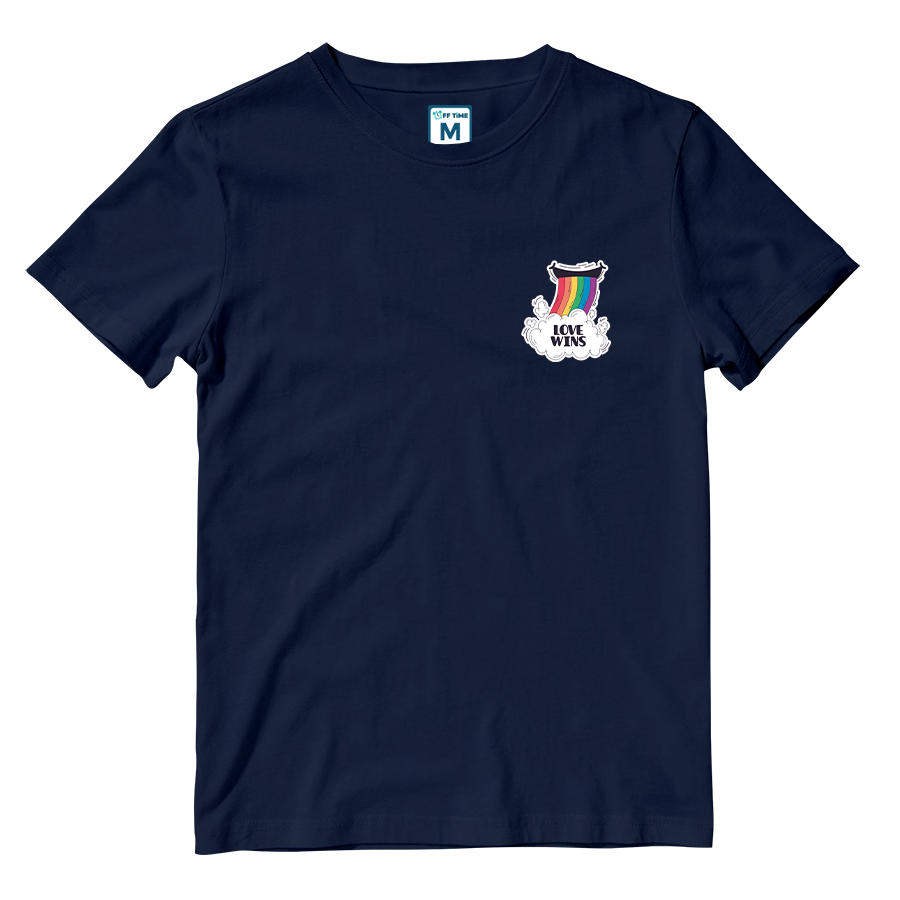 Cotton Shirt: Rainbow Love Wins