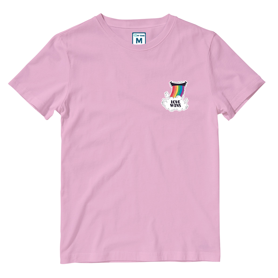 Cotton Shirt: Rainbow Love Wins
