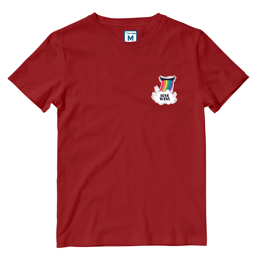 Cotton Shirt: Rainbow Love Wins