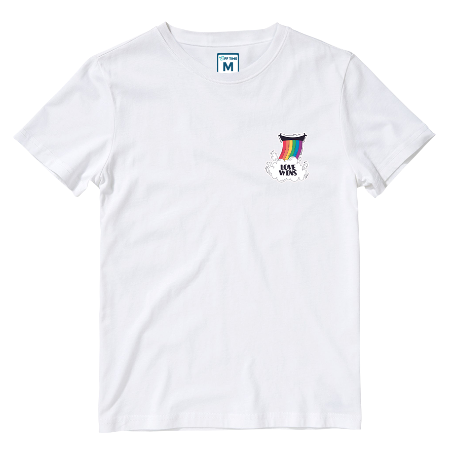 Cotton Shirt: Rainbow Love Wins