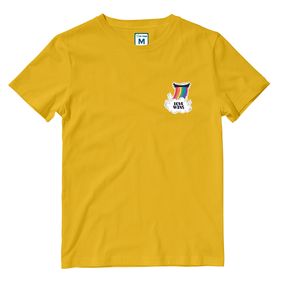 Cotton Shirt: Rainbow Love Wins