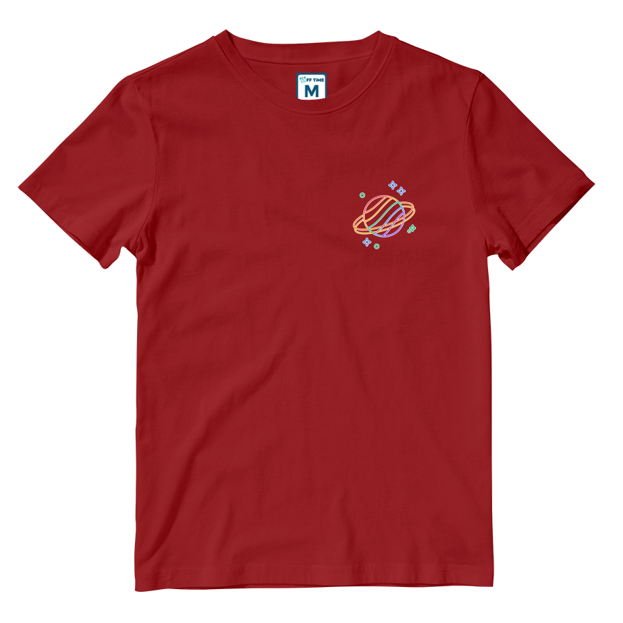 Cotton Shirt: Rainbow Saturn Pocket