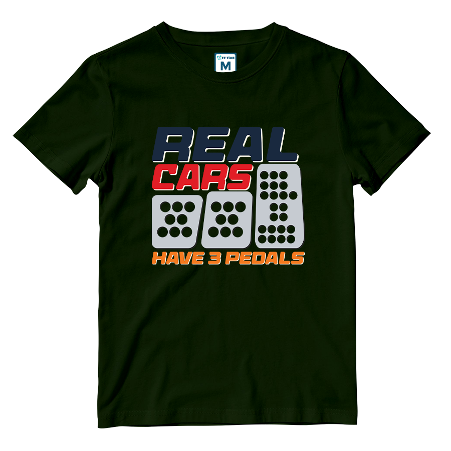 Cotton Shirt: Real Cars Have 3 Pedals