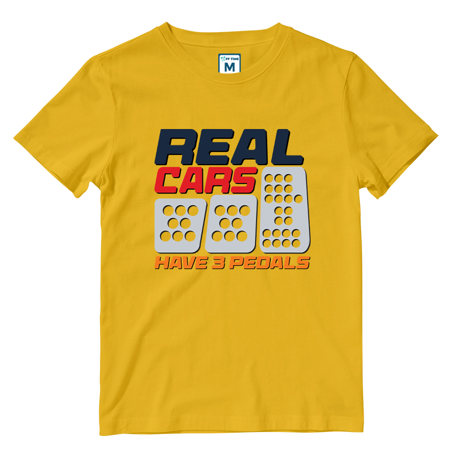 Cotton Shirt: Real Cars Have 3 Pedals