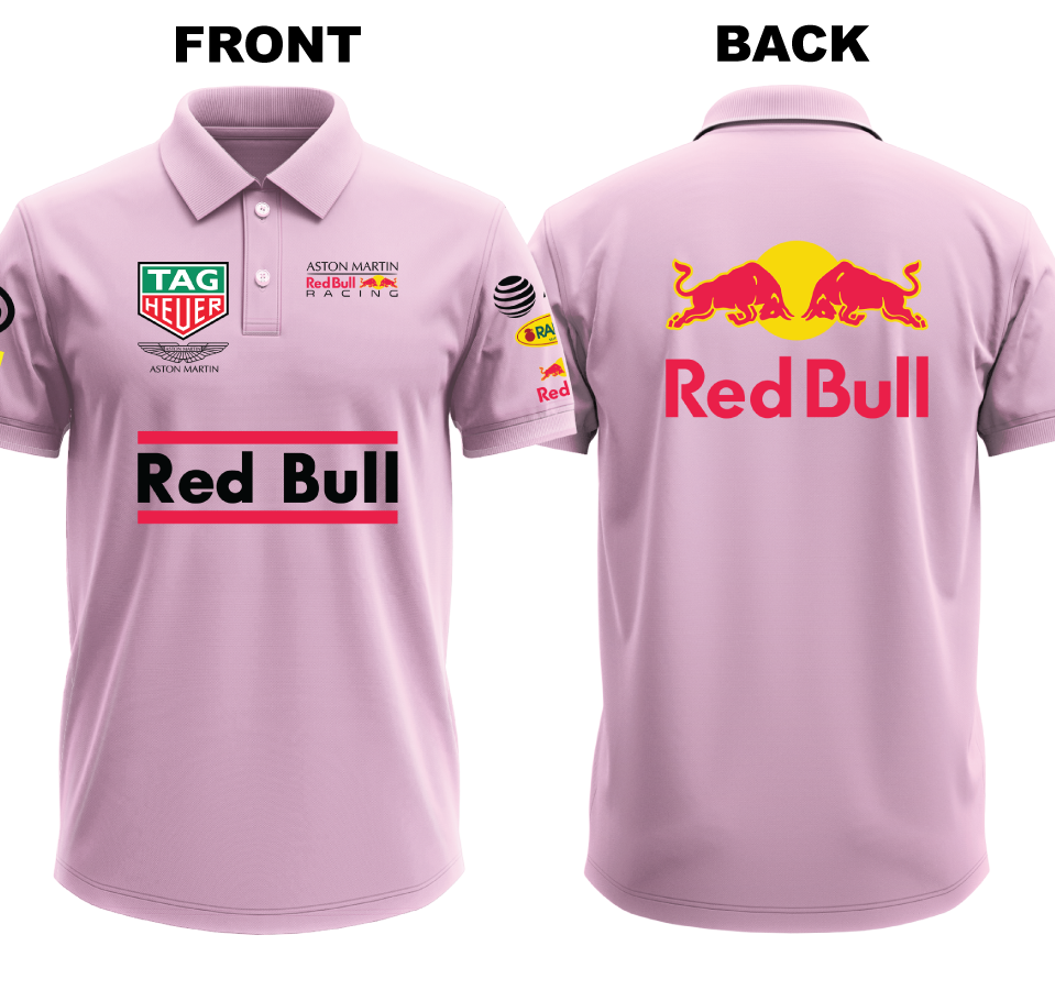 Drifit Polo Shirt: Red Bull 2 (Front and Back)