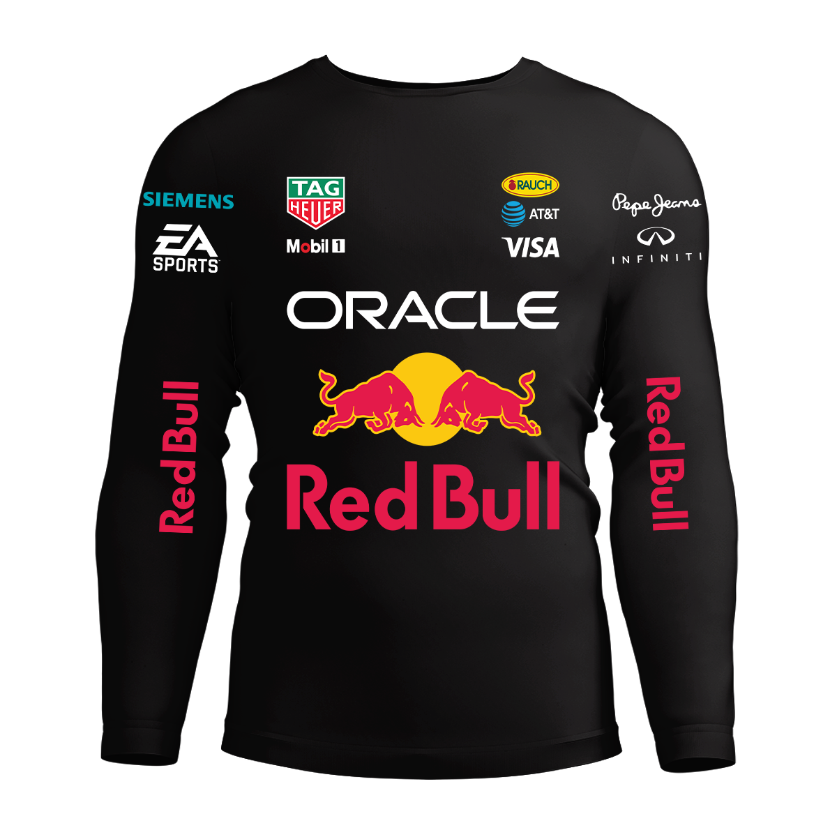Long Sleeve Drifit Shirt: Red Bull Racing Version 1