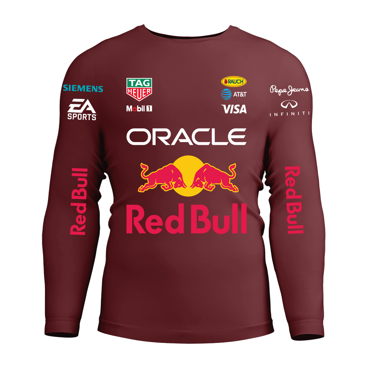 Long Sleeve Drifit Shirt: Red Bull Racing Version 1