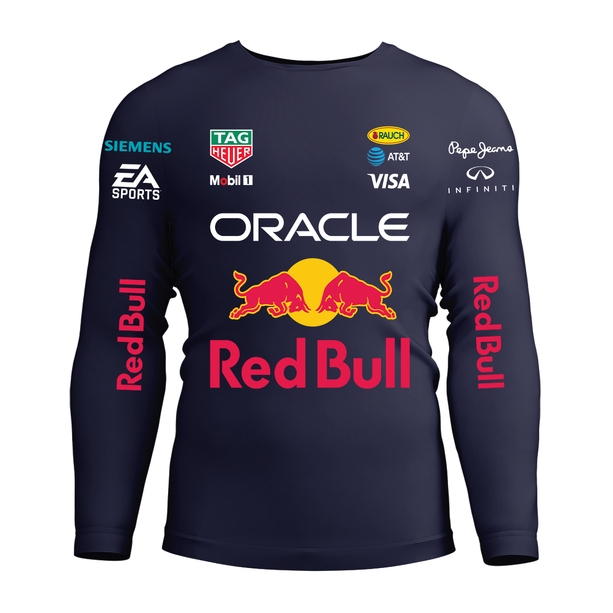 Long Sleeve Drifit Shirt: Red Bull Racing Version 1