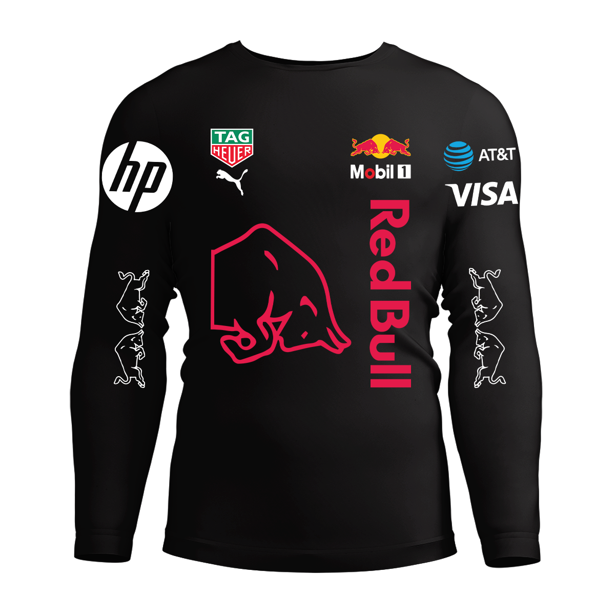 Long Sleeve Drifit Shirt: Red Bull Racing Version 2